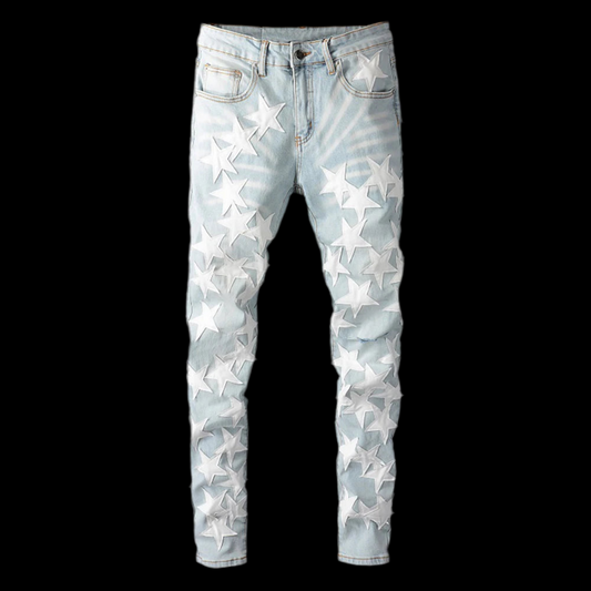 White  Stars  Jeans