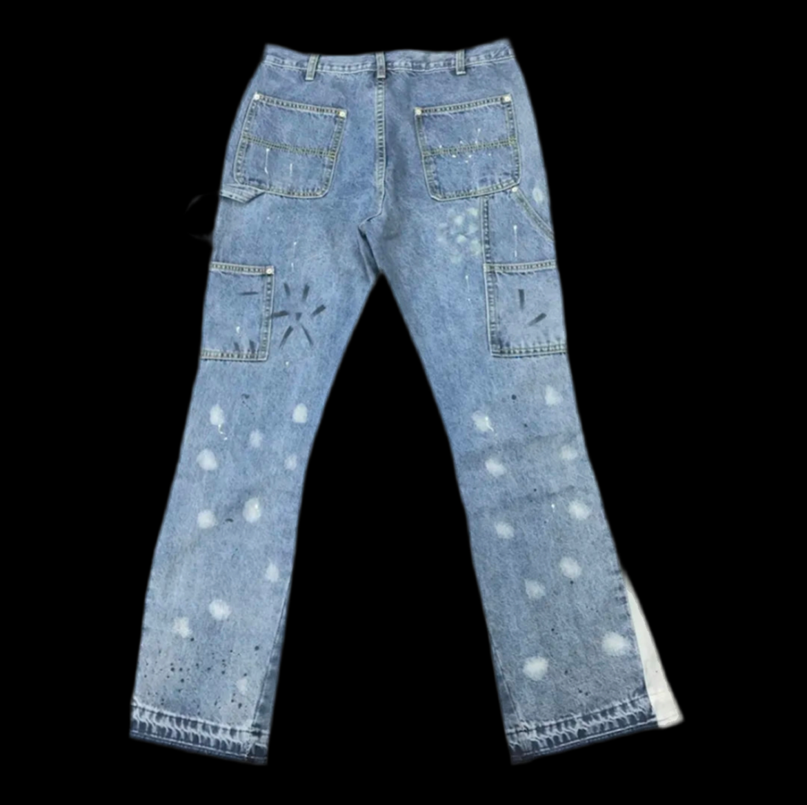 Patchwork Flared Jeans