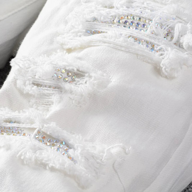 White Crystal Jeans